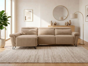 Sofá relax personalizable Daytona fabricado en España por Divani Star.