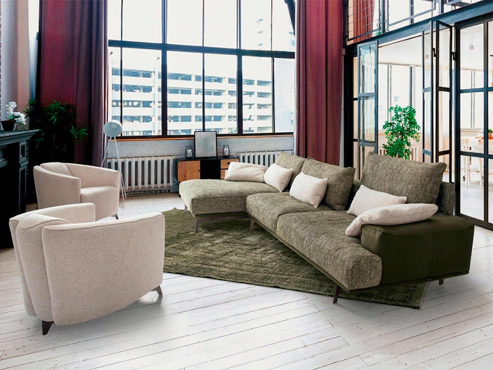 Sofá personalizable Tousi fabricado en España por Divani Star. Foto 4