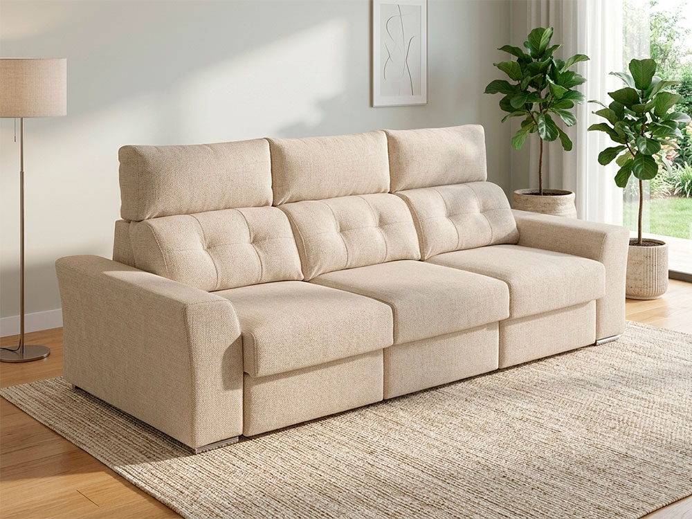 Sofá personalizable Milano fabricado en España por Acomodel.