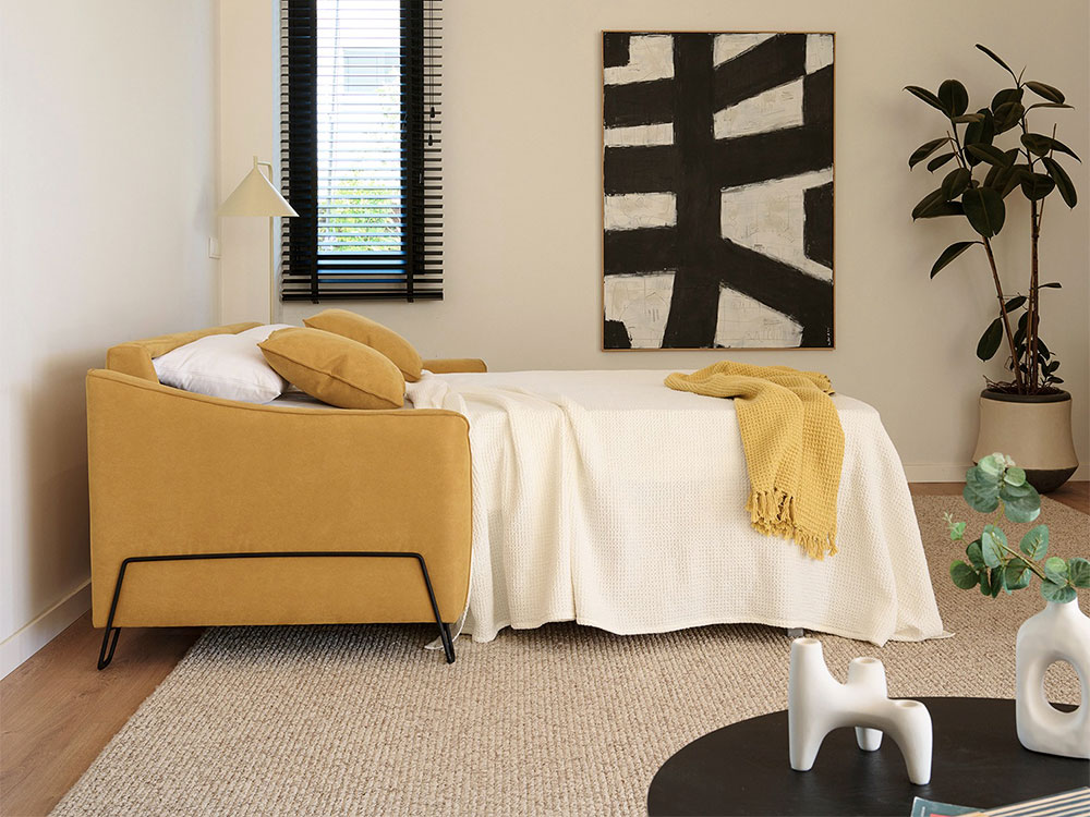 Sofá cama personalizable Adela fabricado en España por Mopal Tapizados. Foto 4