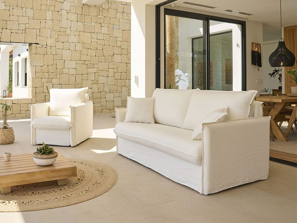 Sofá cama personalizable Grace fabricado en España por Mopal Tapizados. Foto 2