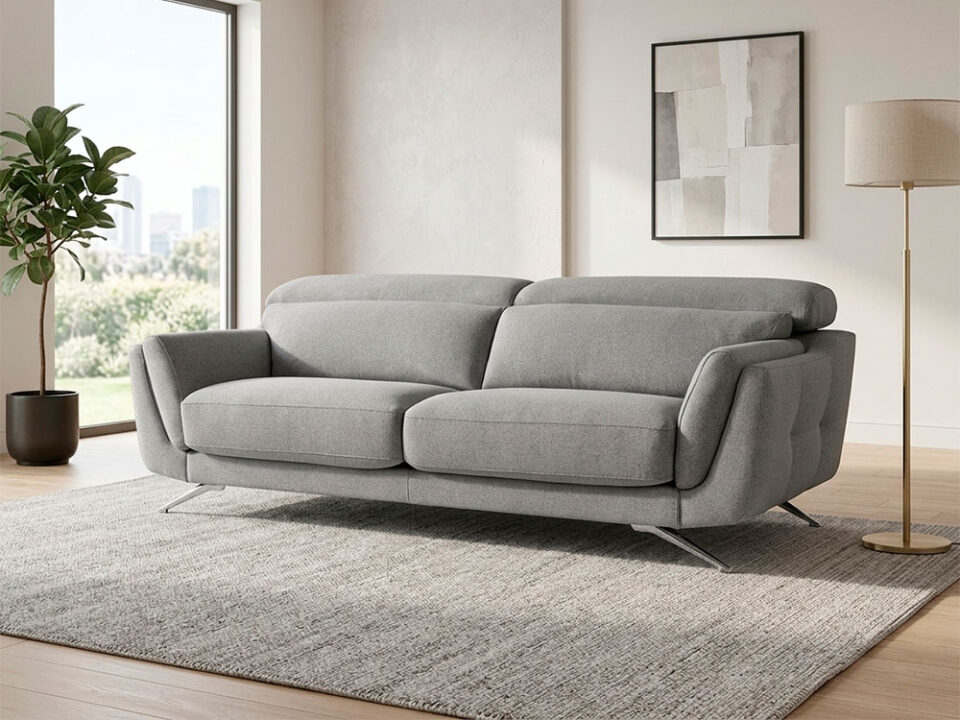 Sofá Chaiselongue personalizable Roll fabricado en España por Tapizados Priego. Foto 2