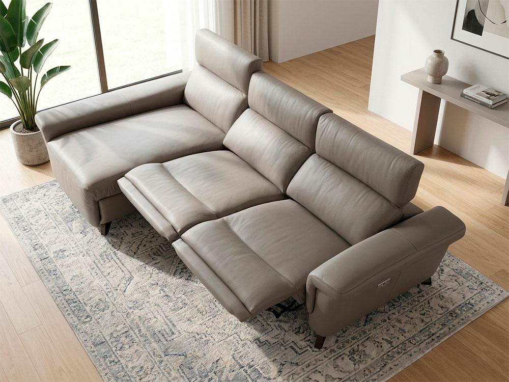 Sofá Relax personalizable Enara fabricado en España por Divani Star. Foto 3